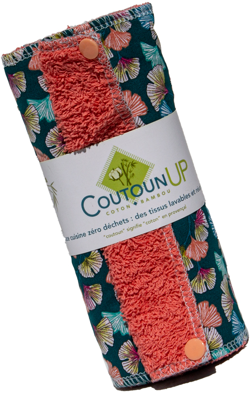 Essuie tout CoutounUP Corail & Turquoise